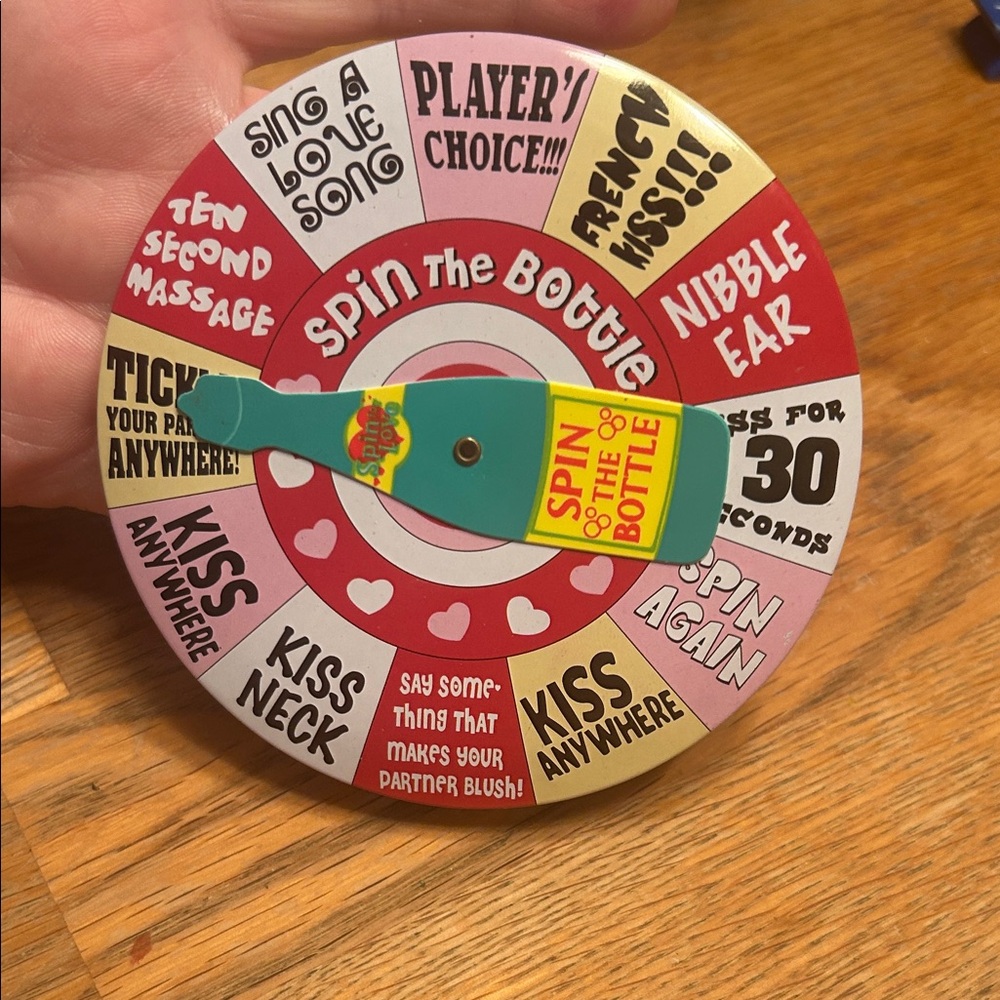 Vintage Jelly Belly “Spin the Bottle” Game Pin – Retro Party Toy